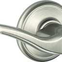 SCHLAGE F51A FLA 619 Flair Lever Keyed Entry Lock, Satin Nickel