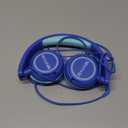 IMYB Kids Headphones, V1 Wired Stereo Foldable Tangle-Free 3.5mm Adjustable On-Ear Headphones for Kids for School/Toddlers/Childrens/Teens/Boys/Girls/Ipad/Tablet/Kindle/Phones/Travel/Plane (Blue)