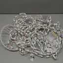 4 Pack Christmas Window Silhouette LED Lights Decorations, Santa Claus, Xmas Trees, Candy Cane, Snow Man Christmas Window Light Decorations with 50 Bulbs for Holiday Wall Door Glass Decorations