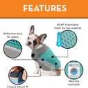 ThunderShirt Breeze for Dogs, Medium, Aqua, Extra Breathable Mesh Fabric, Dog Anxiety Relief Vest for Every Day Stress & Calming During Thunder Storms and Fireworks