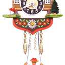 Alexander Taron Importer 129SQ Engstler Battery-Operated Clock-Mini Size-4" H x 4.25" W x 2.14" D, White