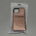 MMHUO for iPhone 15 Case with Card Holder, Flower Magnetic Back Flip Case for iPhone 15 Wallet Case for Women, Protective Case Phone Case for iPhone 15,Rose Gold