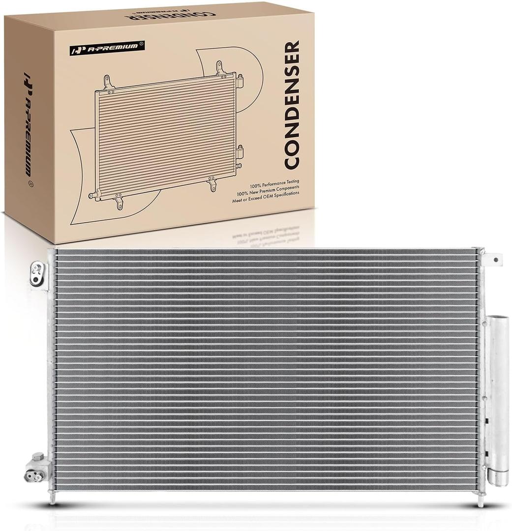 A-Premium Air Conditioning A/C Condenser Compatible with 2003-2007 Honda Accord 2.4L 3.0L, Replace# 80110SDRA01