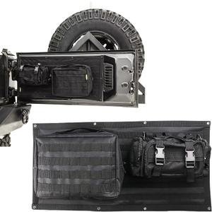 GearUp Tailgate Storage Bags Tool Kit Compatible with 2007-2018 Jeep Wrangler JK/JKU Back Door Cargo Organizer 3PCS