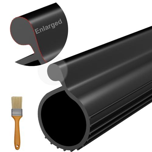 Garage Door Seal P Bulb - 8ft Flexible Weatherproof TPE Seal for Single-Channel Doors, Easy DIY Installation, Prevents Drafts, Noise Reduction, Saves Energy, 0.35" Tips | 0.36-0.40" Fit Range