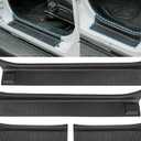 JOYTUTUS Door Sill Guards Compatible with Wrangler JL JLU 4 Doors 2018-2026, Door Sill Protectors Full Coverage for Door Sill Accessories, Entry Scuff Plate Cover (4Pcs Set)