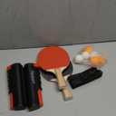 FBSPORT Ping Pong Paddle Set, Portable Table Tennis Set with Retractable Net,Rackets,Balls and Carry Bag for Indoor/Outdoor Games (black)