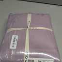 MooMee Bedding Duvet Cover Set 100% Washed Cotton Linen Like Textured Breathable Durable Soft Comfy (Solid Taro Purple, Palatial King/Oversized King 120"x98")