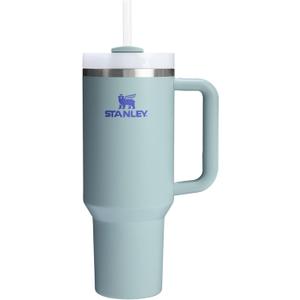 STANLEY Quencher H2.0 Tumbler with Handle and Straw 40 oz | Flowstate 3-Position Lid | Cup Holder Compatible for Travel | Insulated Stainless Steel Cup | BPA-Free | Exclusive Blue Cactus