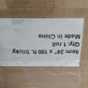 24" x 100 ft Roll of Matte White Repositionable Adhesive-Backed Vinyl for Craft Cutters, Punches and Vinyl Sign Cutters