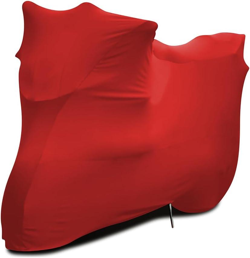 WinPower Indoor Motorcycle Cover, Soft Stretch Elastic Dustproof Scratchproof Cover for Motorbikes, 96inches (XL(96 x 41 x 49 inches))