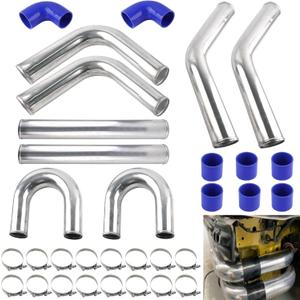 Universal 3" Aluminum Intercooler Piping U-Pipe Kit with Coupler and T-Clamps