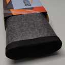 Heated Floor Mat Under Desk for Foot Warmer - Wider 110V Adjustable Temperature Electric Space Heaters Heating Pad - Carbon Crystal & Energy Saving Feet Warmers for Office,Home (Black Gray)