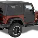 Bestop Full Fabric Doors - Jeep '07-18 Wrangler JK; (Front Doors; Black Diamond)