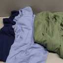 FIEMOL Baby Sleep Sack 6-12 Months, 100% Cotton Sleeping Sack for Newborn and Infant, 3 Pack Baby Wearable Blanket, 0.5 Tog Lightweight Double Zipper Sleep Bag Cyan (Medium)