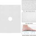 Shower Mat Non Slip 32 x 24 inch: Loofah Anti Slip Shower Mat,Non Slip Bathtub Mat for Inside Shower,Quick Drying Shower stall mat with Drain Hole in Middle,for Shower,Bathroom and Wet Areas
