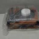 Vinyl Record Player Built-in Stereo Speakers Vintage Turntable Vinyl Records LP Phonograph Belt Drive 3 Speed 3 Size Support Wireless Input RCA Output Auto Stop Tone Adjustment Retro Wooden Walnut Red