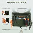 KastKing Bait Boss Water-Resistant Fishing Chest Pack With EVA Zip-Down Workstation, MOLLE Storage, Adjustable Chest Straps