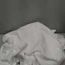 MR&HM Queen Comforter Set 7 Pieces, Fluffy Tufted Boho Beddding Set White