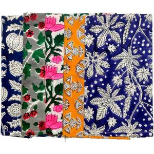 Craft kala Set of 8 Assorted 16 x 16 Inches Napkins Kitchen Cotton Napkin Floral Print Table Napkins Washable for Family Dining Cocktail Parties Wedding Use Spring Fall Christmas Party Dish Plates