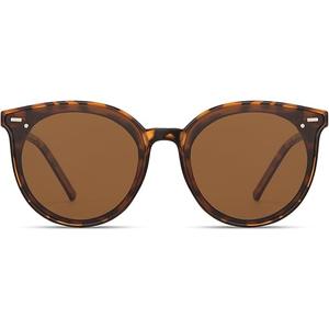 Livho Polarized Sunglasses, Retro & Oversized Shades for Women with Round Lenses