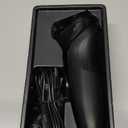 Rategist Electric Razor for Men, Rechargeable Electric Shaver, Waterproof Wet Dry Cordless Razor, Adjustable Speeds, with Nose Hair Trimmer, Sideburns Trimmer, Dark Black, Stylish Fashion