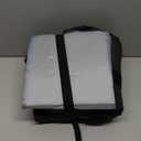 CURMIO Double-Layer PC Carrying Case, Desktop Computer Travel Bag for PC Chassis, Keyboard, Mouse and Headphone, Bag Only, Black