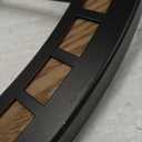 Micasso Silent Large Wall Clock: 24Inch Tree of Life Metal Black with Solid Wood Frame - Non-Ticking Battery Operated Clock for Living Room/Office/Bedroom/Kitchen - Home Decor for Fashion-Conscious