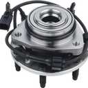 KUSATEC 513188 Front Wheel Hub and Bearing Assembly Fit for 02-09 Chevy Trailblazer, 03-06 Chevy SSR, 02-09 GMC Envoy, 03-08 Isuzu Ascender, 04-07 for Buick Rainier, 05-09 SAAB 9-7X, 6 Lugs W/ABS