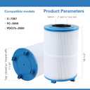 C-7367 Dimension One Spa Filter, Compatible with PD075-2000, Dimension One 1561-00, FC-3059, 70759, Replaces XLS-7005, Aladdin 17541, Baleen AK-60035, 75 sqft Hot Tub Filter 2 Pack
