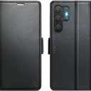 for Samsung Galaxy S24 Ultra Case Wallet with RFID Blocking Card Holder, PU Leather Kickstand Protective Flip Phone Cover Fit for Galaxy S24 Ultra 6.8", Black