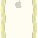 Anuck for iPhone 8 Plus & 7 Plus Case Wavy Edge Clear Back Design, Anti-slip Grip Cute Wave Curly Frame Shape Shockproof Soft TPU & Hard Bumper Protective Phone Case Cover for Women Girls Clear Yellow