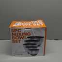 Priority Chef Premium Mixing Bowls With Lids Set, Airtight Lids, Thicker Stainless Steel, Non-Slip Base, 5 Nesting Steel Bowls for Kitchen, Large Prep Metal Bowl Set 1.5/2/3/4/5 Qt, Black