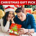 HAPPYPOP Christmas Gifts for Men - Secret Santa Socks Xmas Stocking Stuffers for Him Red (The Brother Elf - Red)