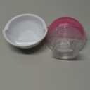 Small Animal Bath House,Pet Toy Acrylic Hamster Bathroom Cage Toilet Bathtub Sand Bath Container Removable, Suitable for Chinchilla Syrian Hamster Gerbil (Pink)