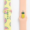 Summer Watch Band 2 Pack, Pink and Yellow