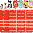 4Pcs/Pack Tie Dye Dog Shirts for XXL Large Dogs Summer Girl Female Boy Male Pink Green Blue Red Sleeveless Tank Top Tee Clothes Vest Pet Apparel Streetwear Lightweight Stretchable Outfit