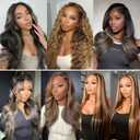 Water Wave Human Hair Bundles 10 12 14 Inch Black 3 Bundles Deals for Black Women Virgin Human Hair 12A Double Weft Quick Brazilian Hair Weave