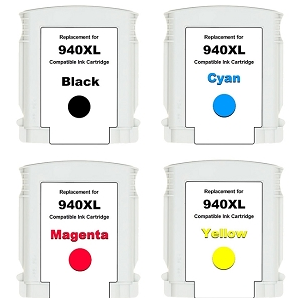 5Star Compatible Replacement for 940xl. Works with OfficeJet Pro 8500 8500A A909a 8000 A809a A910a Printers. 4 Pack (Black, Cyan, Magenta, Yellow)