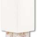 Cruiser’s Caché 18" Contemporary Contemporary Agate Table Lamp, Natural Color with Handloomed Fabric Lampshade, 
Bulb Base	E26
Product Dimensions	5"D x 5"W x 18"H