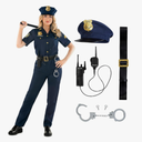 Morph Police Officer Costume - Adult Women's Cop Costume, L