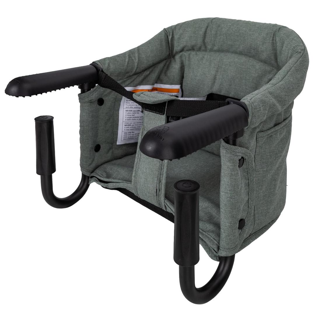 Hook On High Chair, Portable & Foldable for Babies 6-36 Months, Family & Travel Use with Carry Bag (Sage Green)