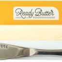 Ready Butter 3-in-1 Knife, Stainless Steel Serrated with Holes in Blade - Cold Butter Spreader, Curler & Micro Grater, Dishwasher Safe