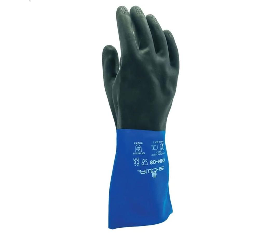 SHOWA Best Glove CHMM08 Chem Master Gloves, Neoprene Over Natural Rubber, 12", Medium, 12 Count (Pack of 12)