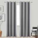 KOUFALL Burnt Orange Fall Blackout Curtains for Living Room 2 Panels Set Black Out Curtain 84 Inches Long Window Autumn Decor Room Darkening Curtains for Bedroom Dining Room Drapes 84 Inch Length