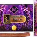 Nag Champa Lavender Incense Sticks  Premium Hand-Rolled Natural Scent | 180 g (15 g  12 Packs) with Wooden Holder | Calming Aroma for Sleep, Meditation & Stress Relief.