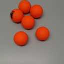Mylec Street & Roller Hockey Balls - No-Bounce, Durable Construction for Outdoor Play (6 Pack, Orange)