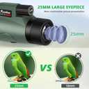 Pankoo 12x60 HD Monocular Telescope for Adults high Powered | Comes with Smartphone Adapter Tripod Hand Strap | Suitable for Bird Watching Sports Hiking Traveling