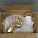 Unique Wall Sculptures, Hand Vases Home Decor, Wall Mount Art Sculpture, Unique Wall Art Statue, Funky Flower Vase Decorations, Modern Eclectic Hanging Decor,Glass Test Tube Vase (Gold)