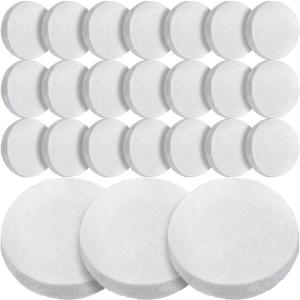 Tranqun 24 Pcs Fine Filter Water Polishing Pad Compatible with Fluval Fx4, Fx5, Fx6 7 x 7 x 1.38 Inches White Filter Media Canister Aquarium Water Polishing Pads